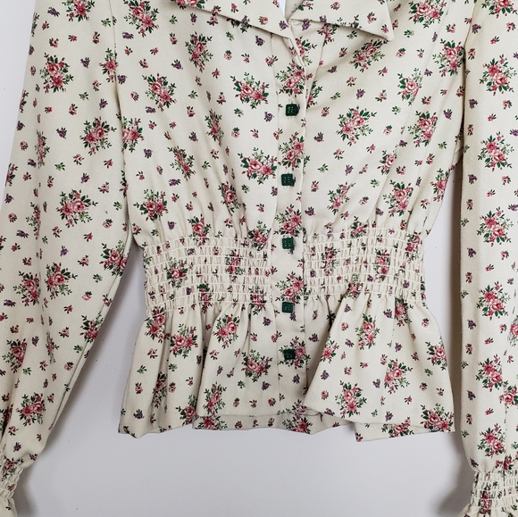 Vintage Upstairs Closet Floral Print Top - Picture 4 of 16